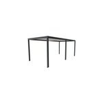 Pergola bioclimatique autoportante manuelle salto alumin'home aluminium gris fonc� ral 7016 - 6 x 3 m ...