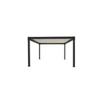 Pergola bioclimatique autoportante motoris�e actual aluminium noir ral 2100 - 4 x 4 m green outside avec ...