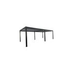 Pergola bioclimatique autoportante motoris�e actual aluminium noir ral 2100 - 8 x 4 m green outside avec ...