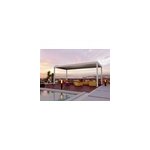Pergola bioclimatique autoportante motoris�e aluminium oviedo blanc 6 x 3 m
