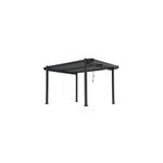 Pergola bioclimatique autoport�e aluminium et acier gris fred s0331 3, 95 x 2, 41m