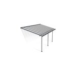 Pergola adossée sierra palram canopia aluminium gris 3 x 6. 2 cm Pergola adossée sierra palram canopia aluminium gris 3 x 6. 2 cm