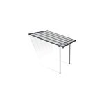Pergola adosse sierra palram canopia aluminium gris 3 x 3 cm
