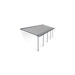 Pergola adossée sierra palram canopia aluminium et polycarbonate gris 3 x 9, 8m Pergola adossée sierra palram canopia aluminium et polycarbonate gris 3 x 9, 8m