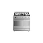 Piano de cuisson gaz 79l concerto l. 90 x h. 90 cm scb92mx8 smeg inox Piano de cuisson gaz 79l concerto l. 90 x h. 90 cm scb92mx8 smeg inox