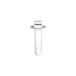 Pied de caisson plastique ø28 x hauteur 100 blanc à encastrer Pied de caisson plastique ø28 x hauteur 100 blanc à encastrer