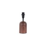 Pied de lampe  poser ibiza en verre bilbo touch marron fonc corep 8 x h. 21. 5cm