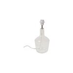 Pied de lampe  poser ibiza en verre transparent corep 17 x 37cm