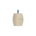 Pied de meuble model 24 h. 60 mm x ø 52 mm pin brut Pied de meuble model 24 h. 60 mm x ø 52 mm pin brut