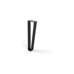 Pied de meuble triangle en acier noir h. 40 cm Pied de meuble triangle en acier noir h. 40 cm