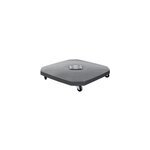 Pied de parasol dalle carr� � roulette ciment gris atavio hesperide