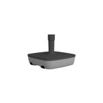 Pied de parasol avec roues eda plastique gris 40kg