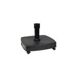 Pied de parasol sur roulettes 30kg gris fonc� eda