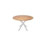 Pied de table central mottez en acier blanc h. 71 cm