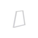 Pied de table en triangle mottez en acier blanc h. 71 cm