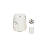 Pied de tonnelle rsine eda blanc 25 cm x h. 27 cm