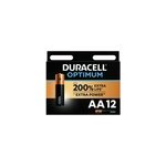 Pile alcaline aa (lr6) duracell optimum, lot de 12