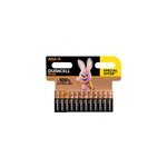 Pile alcaline aaa (lr03) duracell plus non rechargeable, lot de 12