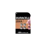 Pile alcaline lr44 duracell, lot de 4