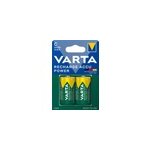 2 piles rechargeables ni - mh c (hr14) varta