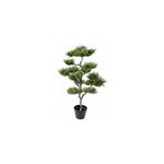 Pin bonsai artificiel dans un pot en plastique