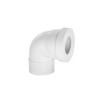 Pipe d'vacuation wc courte coude femelle 90