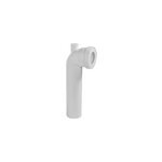 Pipe wc longue coude mle avec piquage femelle 40 mm