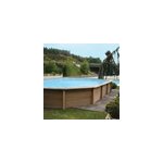 Piscine bton aspect bois dcagonale 4, 72 x 7, 87 m, h. 1, 30m naturalis