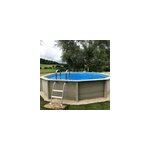 Piscine bton aspect bois dcagonale 4, 93 x 4, 93 m, h. 1, 30m naturalis