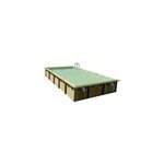 Piscine bois rectangulaire ibiza liner beige 5 x 8 x h. 1, 4 m