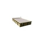 Piscine bois rectangulaire ibiza liner gris 5 x 8 x h. 1, 4 m Piscine bois rectangulaire ibiza liner gris 5 x 8 x h. 1, 4 m