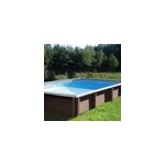 Piscine b�ton aspect bois rectangulaire naturalis l. 4, 67 x l. 3, 24 x h. 1, 43 m
