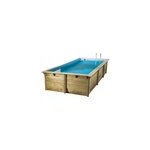 Piscine bois rectangulaire ubbink ibiza ldd 3, 5 x 5, 05 x h. 1, 26 m + bâche incluse Piscine bois rectangulaire ubbink ibiza ldd 3, 5 x 5, 05 x h. 1, 26 m + bâche incluse