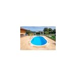 Piscine enterr�e acier blanc gr� madagascar 8, 00 x 4, 00 x h. 1, 50 m