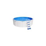 Piscine hors sol acier blanc gré fidji Ø4, 80 x h. 1, 22 m Piscine hors sol acier blanc gré fidji Ø4, 80 x h. 1, 22 m