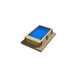 Piscine hors sol bois rectangulaire procopi pooln box junior h. 0, 76 m