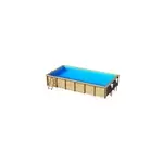 Piscine hors sol bois rectangulaire procopi weva 8 x 4 x h. 1, 46 m