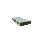 Piscine hors sol bois rectangulaire ubbink ibiza ldd 5 x 8 x h. 1, 40 m + bâche incluse Piscine hors sol bois rectangulaire ubbink ibiza ldd 5 x 8 x h. 1, 40 m + bâche incluse