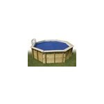 Piscine hors sol bois ubbink fidji h�xagonale l. 3 x l. 4, 9 x 1, 2m avec pompe