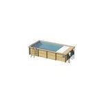 Piscine hors sol urbaine mypool xl 6, 50 x 3, 50 x h. 1. 33 m + couverture automatique