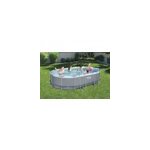 Piscine tubulaire ovale power steel bestway l. 488 x l. 305 cm