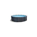 Piscine tubulaire ronde intex graphite ø4, 78 x h. 1, 24 m Piscine tubulaire ronde intex graphite ø4, 78 x h. 1, 24 m