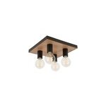 Plafonnier e27 40w corep conrad marron l. 30 x h. 10 x p. 30 cm Plafonnier e27 40w corep conrad marron l. 30 x h. 10 x p. 30 cm