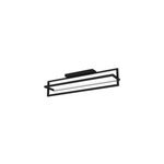 Plafonnier led int�gr�e siberia ip20 4400lm 34w l. 78 x l. 16x h. 23, 5 cm eglo noir dimmable avec t�l�command ...