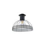 Plafonnier de salle de bain auguste ip44 e27 40w noir seynave