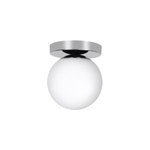 Plafonnier de salle de bain dorres e14 40w ip44 16cm goodhome argent