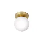 Plafonnier de salle de bain dorres e14 40w ip44 16cm goodhome or