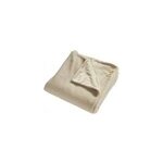 Plaid doux effet bouclette blanc cru l. 200 x l. 150cm