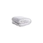 Plaid effet fourrure gris polaire l. 220 x l. 200cm deco&co