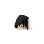 Plaid mohair  frange noir l. 150 x l. 120 cm
